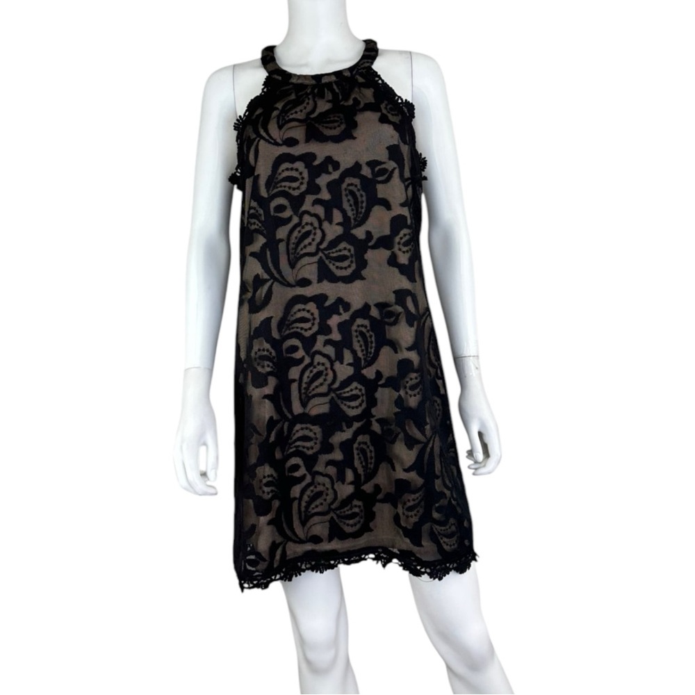 SKIES ARE BLUE NWT Black Lace Mini Dress Size M I0636